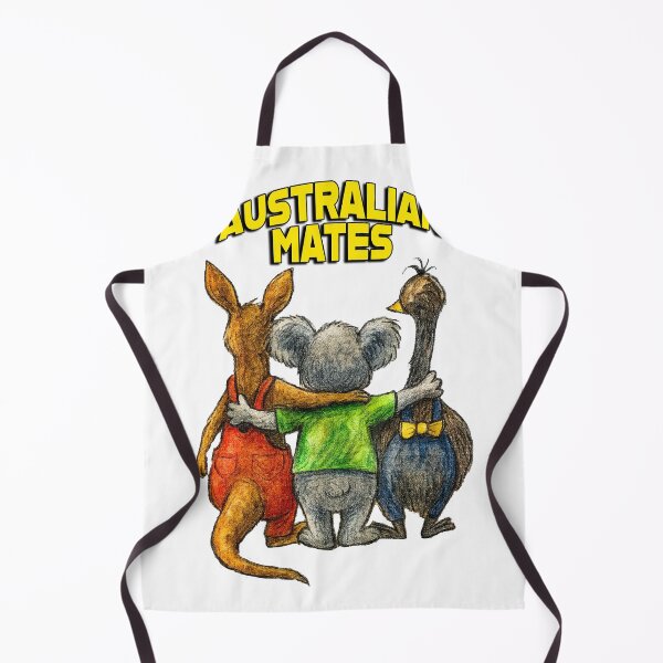 Item preview, Australian Mates – Funny Koala Kangaroo and Emu Friendship Illustration designed and sold by Michael van der Hoorn.