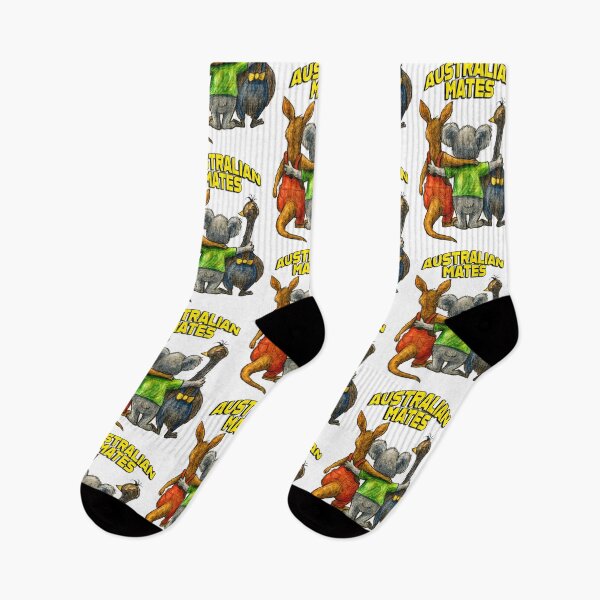 Item preview, Australian Mates – Funny Koala Kangaroo and Emu Friendship Illustration designed and sold by Michael van der Hoorn.