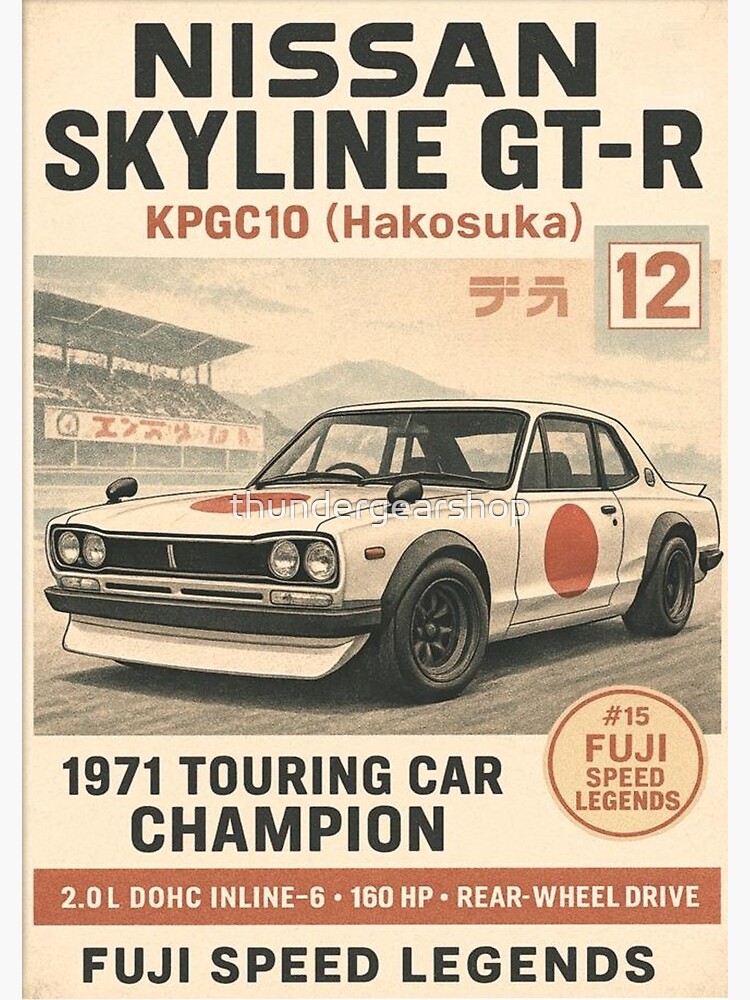 Nissan Skyline GT-R KPGC10 Hakosuka 1971 Touring Car Legend