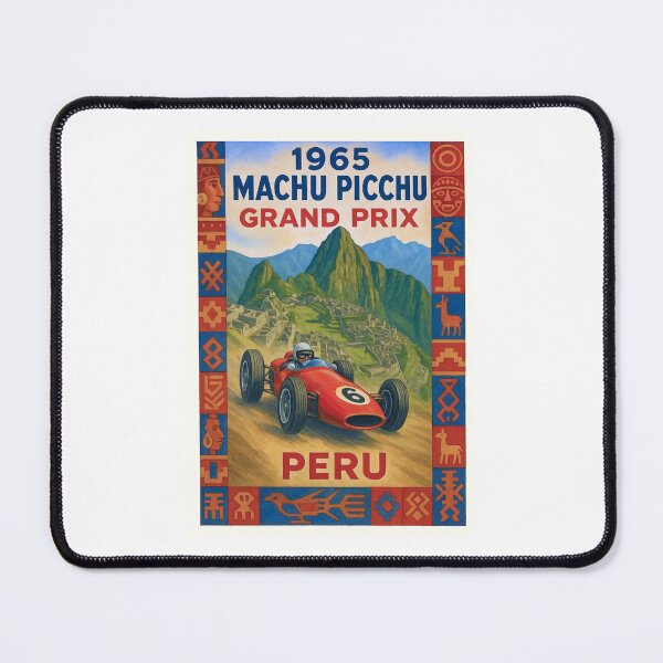 Item preview, 1965 Machu Picchu Peru Grand Prix designed and sold by retrographics.