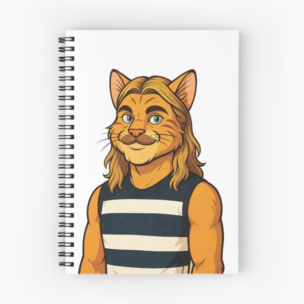 Item preview, Bazlenka Cat Mascot Geelong Football, Bailey designed and sold by Sport Fan Art .