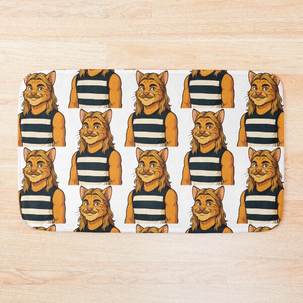 Item preview, Bazlenka Cat Mascot Geelong Football, Bailey designed and sold by Sport Fan Art .