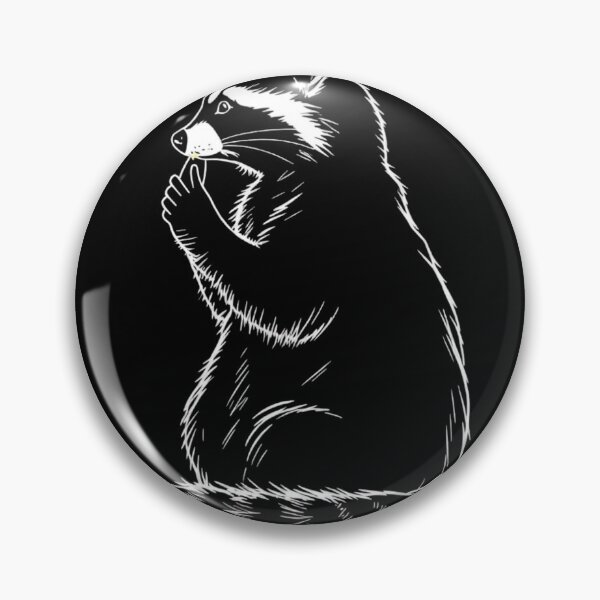 Item preview, Contemplative Raccoon Line Art designed and sold by AuraMotivate.