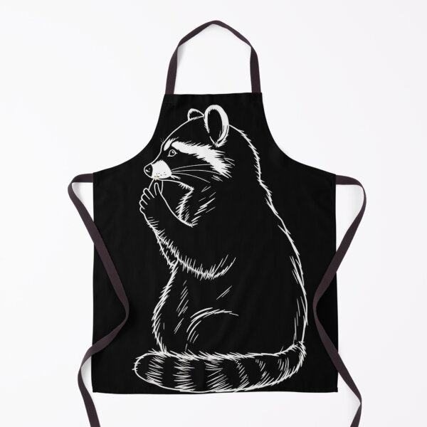 Item preview, Contemplative Raccoon Line Art designed and sold by AuraMotivate.