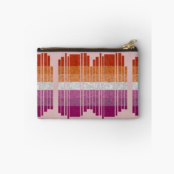 Item preview, Pixels Lesbian Rainbow Pride Flag Slices Abstract Art designed and sold by TackyTime.