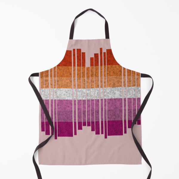 Item preview, Pixels Lesbian Rainbow Pride Flag Slices Abstract Art designed and sold by TackyTime.