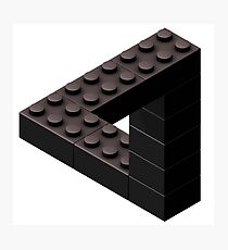 Escher Toy Bricks - Black Photographic Print