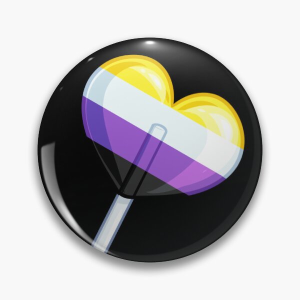 Item preview, Nonbinary Heart Lollipop designed and sold by Artimanx.
