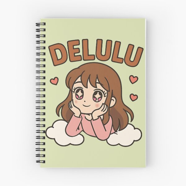 Item preview, Delulu – Sparkly-Eyed Cartoon Girl Aesthetic Design designed and sold by Evolved Ape.