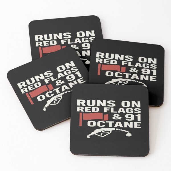 Item preview, Runs on Red Flags & 91 Octane – Funny Car Shirt for Turbo Toxic Energy designed and sold by Rev&Ruin.