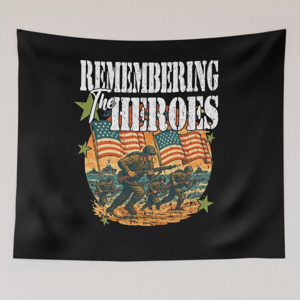 Item preview, REMEMBERING THE HEROES Veterans Day Memorial Day remembering the D Day heroes military designed and sold by Jt41.