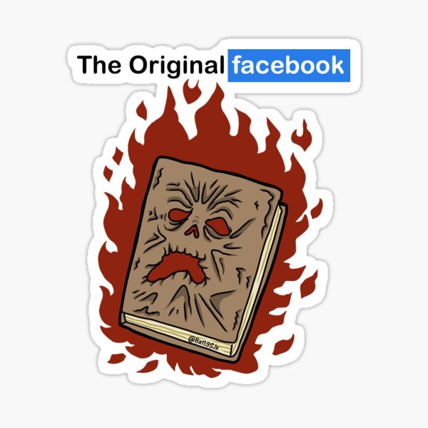 Vista previa del artículo con la obra «El Facebook original», diseñado y vendido por Bat13SJx.