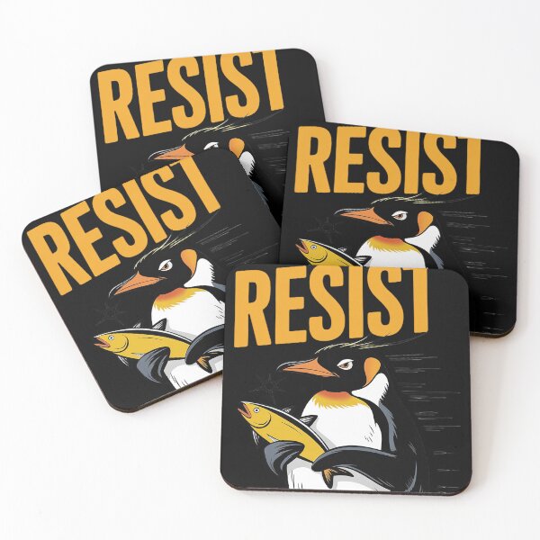 Item preview, Funny Anti Trump Penguins Resist designed and sold by Nekusa.