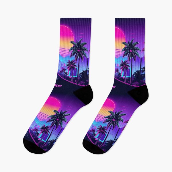 Item preview, Vaporwave Aesthetic Sunset City T-Shirt – Retro Neon 80s Synthwave Palm Trees designed and sold by Gallery-yuuna .