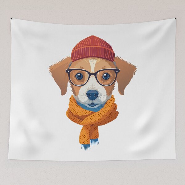 Item preview, hipster, dog, logo designed and sold by SUMA3000.