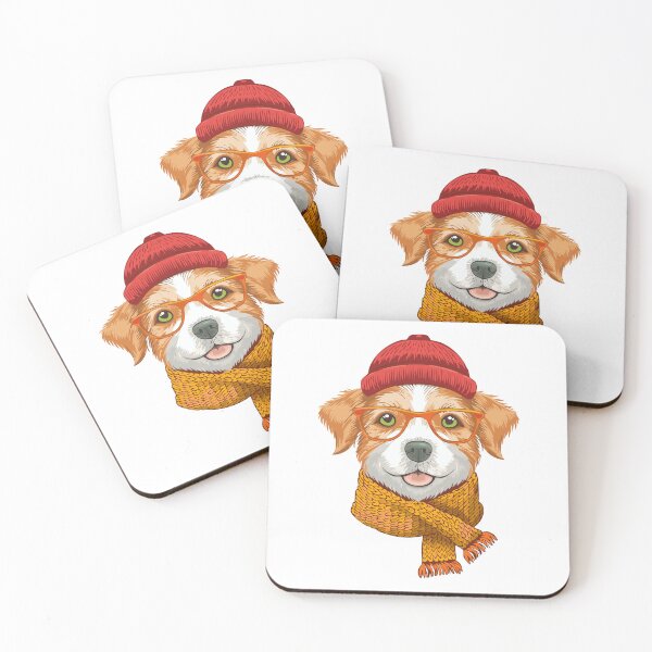 Item preview,  hipster dog logo designed and sold by SUMA3000.