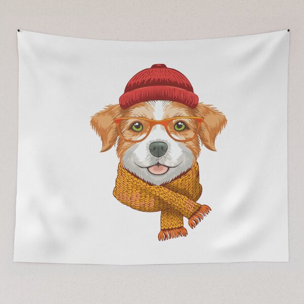 Item preview,  hipster dog logo designed and sold by SUMA3000.
