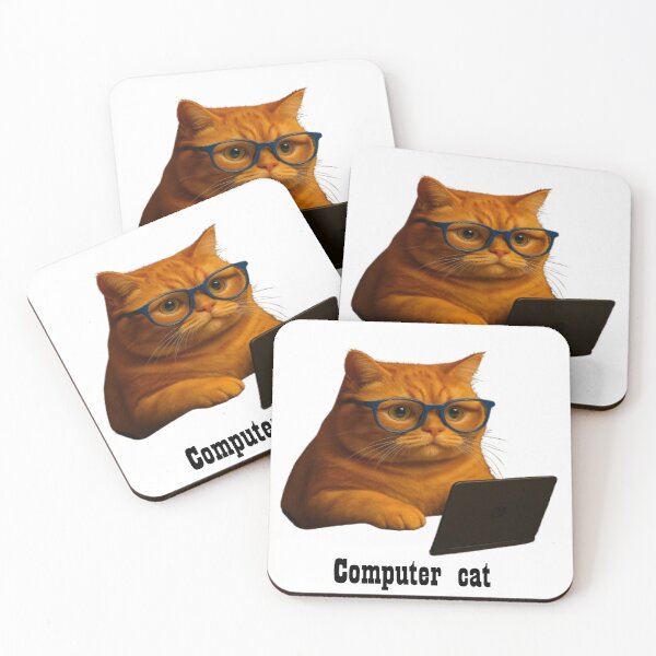 Item preview, Computer Cat Hacker Meme Art designed and sold by min's cat life.