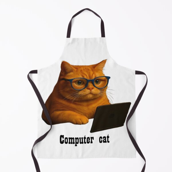 Item preview, Computer Cat Hacker Meme Art designed and sold by min's cat life.