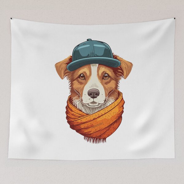 Item preview, hipster dog logo designed and sold by SUMA3000.