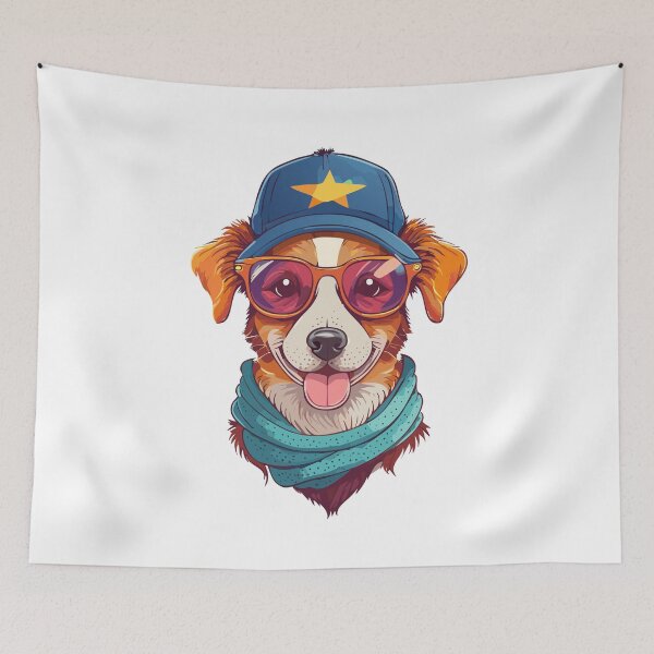 Item preview, hipster, dog, logo designed and sold by SUMA3000.