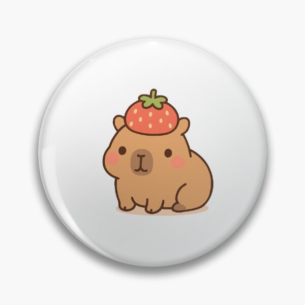 Item preview, Cute Strawberry Capybara designed and sold by NekoNeko Shop.
