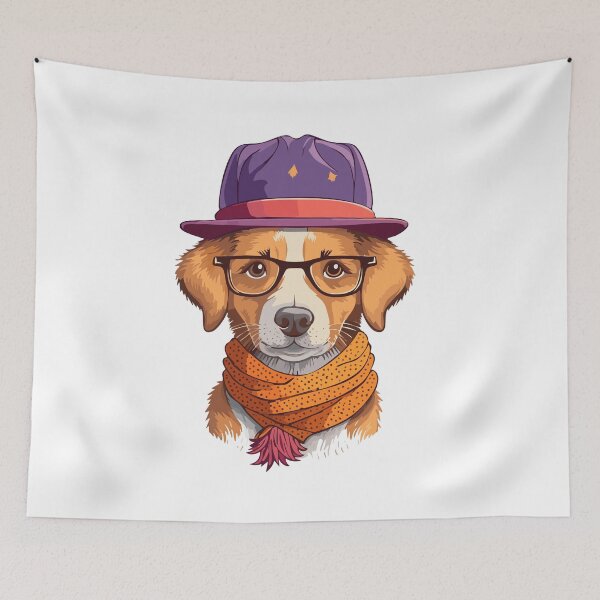 Item preview,  hipster, dog, logo designed and sold by SUMA3000.