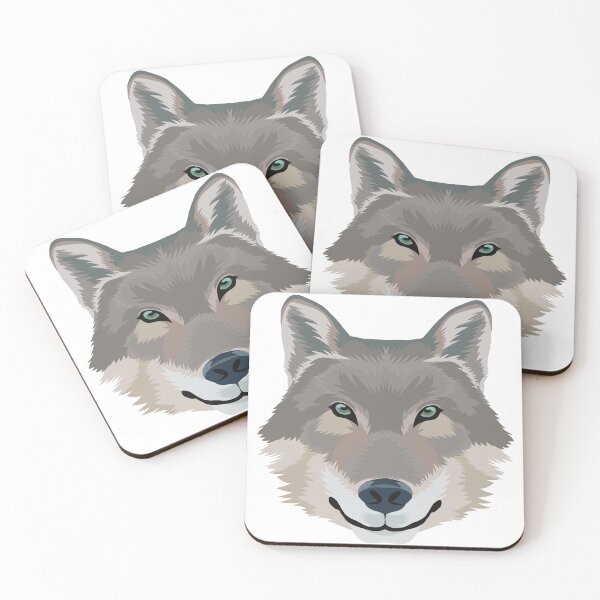 Item preview, White wolf with green blue eyes designed and sold by tayaan.