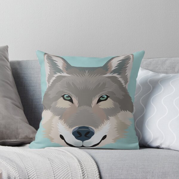 Item preview, White wolf with green blue eyes designed and sold by tayaan.