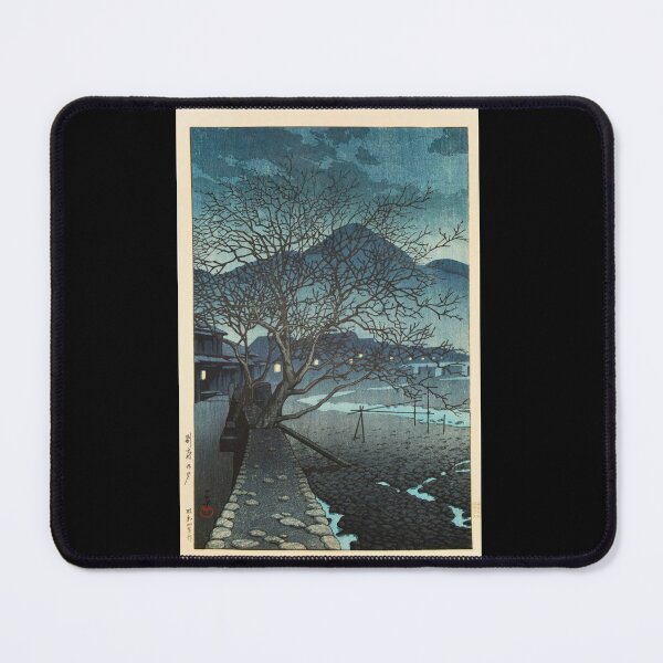 Item preview, Evening at Beppu by Hasui Kawase | Japanese Twilight Poster | Japandi Hot Springs Town Wall Art designed and sold by artofuniverse.