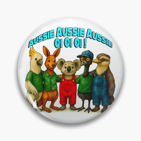 Item preview, Aussie Aussie Aussie Oi Oi Oi – Funny Australian Animal Mates Cartoon designed and sold by Michael van der Hoorn.