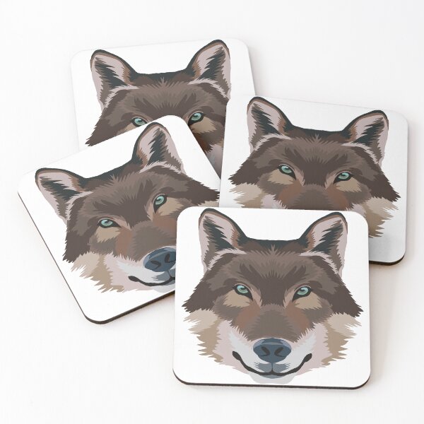 Item preview, Brown wolf staring with soulful eyes designed and sold by tayaan.