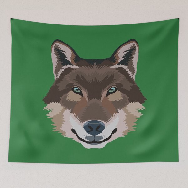 Item preview, Brown wolf staring with soulful eyes designed and sold by tayaan.