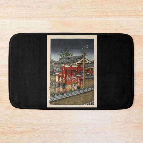 Artikelvorschau, Großes Tor in Shiba von Hasui Kawase | Japanisches Tempeltor-Poster | Historisches Wanddekor aus Japan entworfen und verkauft von artofuniverse.