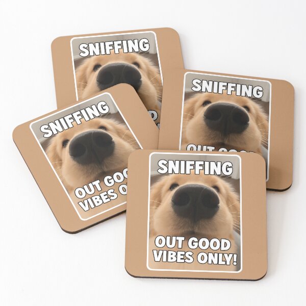 Item preview, Sniffing Out Good Vibes Only – Funny Dog Nose Close-Up Positive Vibes Design designed and sold by VinBasis.