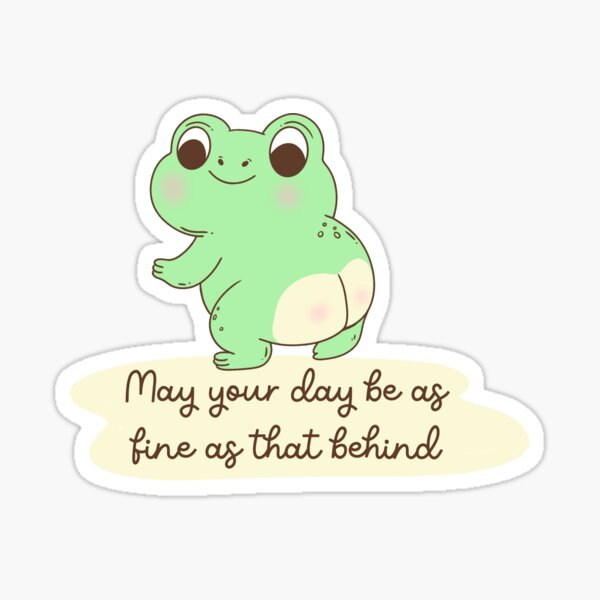 Item preview, Cheeky Frog Butt Blessing  designed and sold by Jess.a.creates.