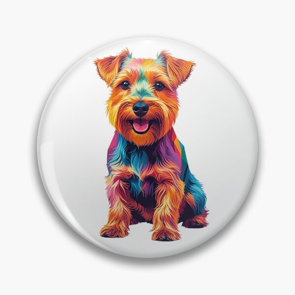 Item preview, Colorful Geometric Pop Art Wirehaired Terrier – Bold Modern Dog Design designed and sold by Fredster1966.