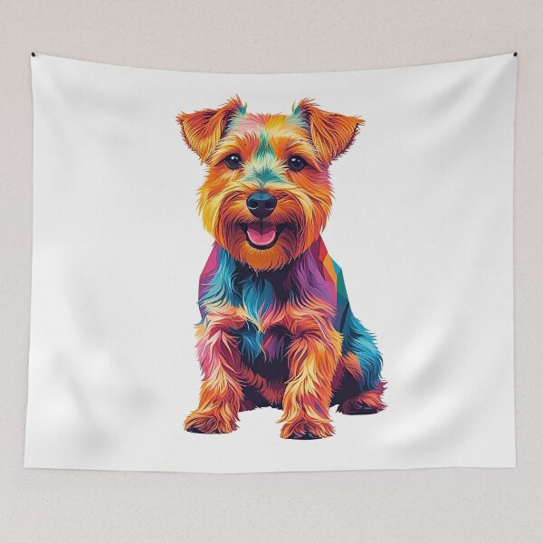 Item preview, Colorful Geometric Pop Art Wirehaired Terrier – Bold Modern Dog Design designed and sold by Fredster1966.