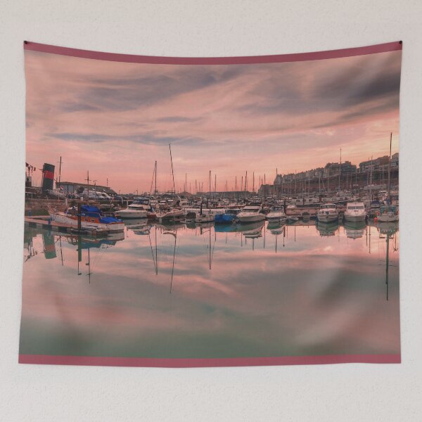 Item preview, Ramsgate Harbour Rosy Sunset designed and sold by Alisonchambers2.