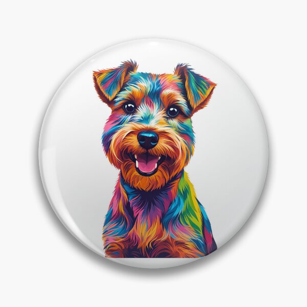 Item preview, Colorful Geometric Pop-Art Wirehaired Terrier – Bold Modern Dog Design designed and sold by Fredster1966.