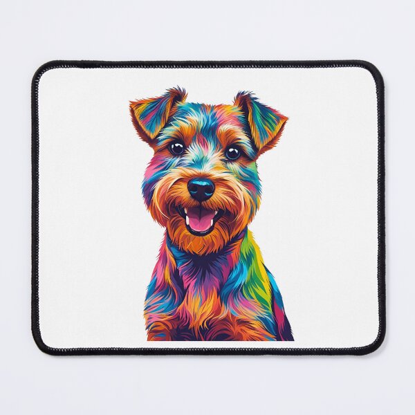 Item preview, Colorful Geometric Pop-Art Wirehaired Terrier – Bold Modern Dog Design designed and sold by Fredster1966.