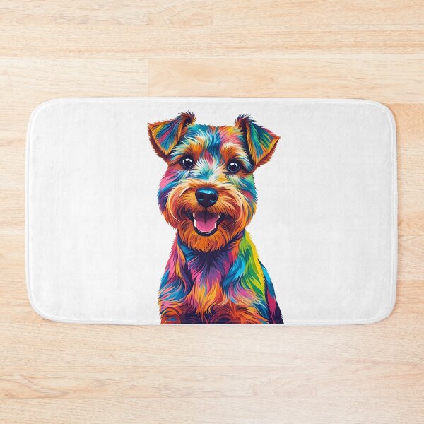 Item preview, Colorful Geometric Pop-Art Wirehaired Terrier – Bold Modern Dog Design designed and sold by Fredster1966.