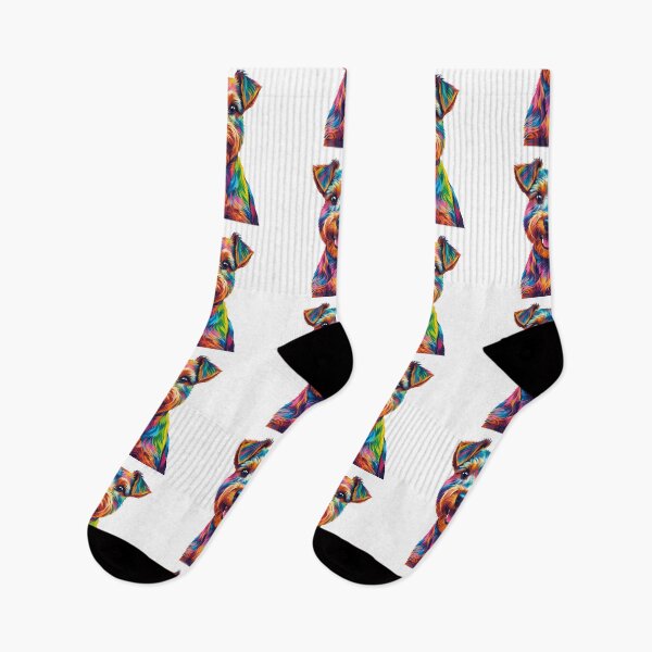 Item preview, Colorful Geometric Pop-Art Wirehaired Terrier – Bold Modern Dog Design designed and sold by Fredster1966.