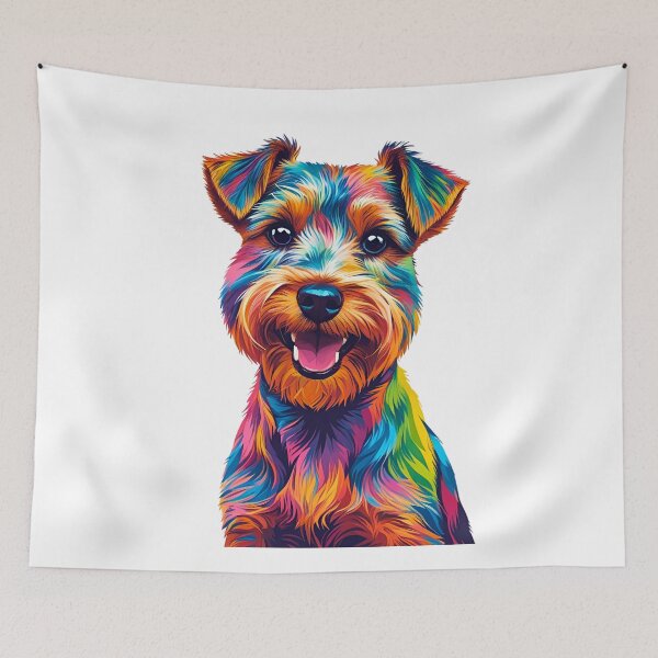 Item preview, Colorful Geometric Pop-Art Wirehaired Terrier – Bold Modern Dog Design designed and sold by Fredster1966.