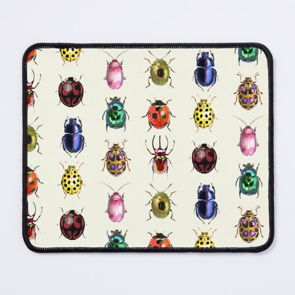 Item preview, colorful bugs ladybug beetles insects whimsical twee funky weirdcore designed and sold by Kyna Arts.