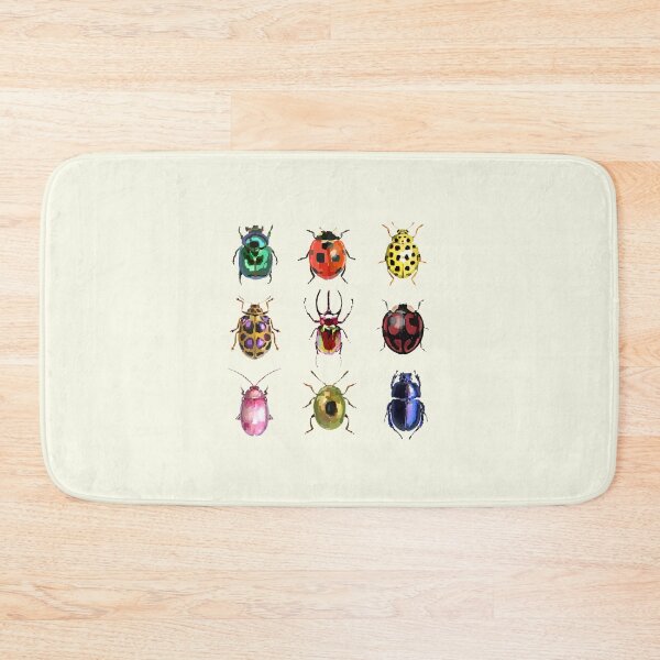 Item preview, colorful bugs ladybug beetles insects whimsical twee funky weirdcore designed and sold by Kyna Arts.