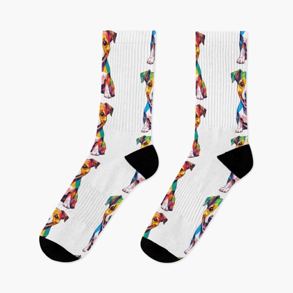 Item preview, Colorful Geometric Pop Art Jack Russell Terrier – Vibrant Modern Dog Art designed and sold by Fredster1966.
