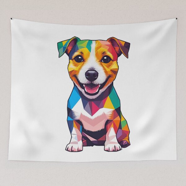 Item preview, Colorful Geometric Pop Art Jack Russell Terrier – Vibrant Modern Dog Art designed and sold by Fredster1966.