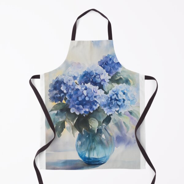 Item preview, Blue Hydrangeas in Vase designed and sold by laurashawart.