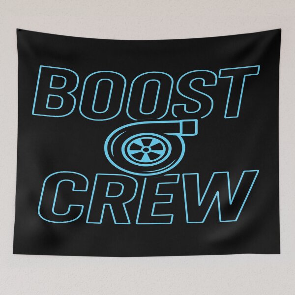 Item preview, BOOST CREW – Turbo Squad Graphic for Car Enthusiasts designed and sold by Rev&Ruin.